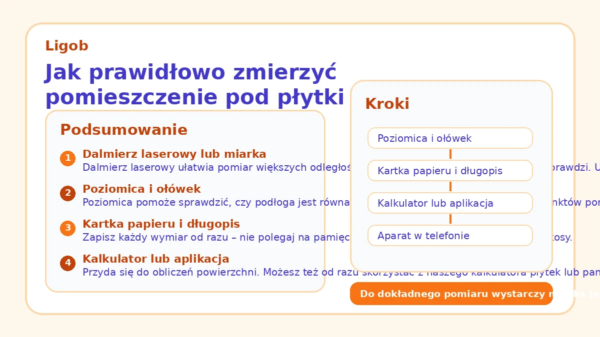 Jak prawidłowo zmierzyć pomieszczenie pod płytki i panele