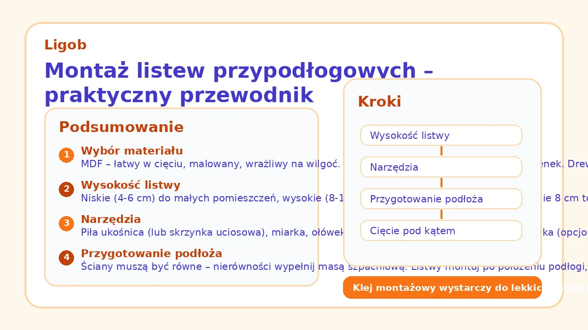 Montaż listew przypodłogowych – praktyczny przewodnik