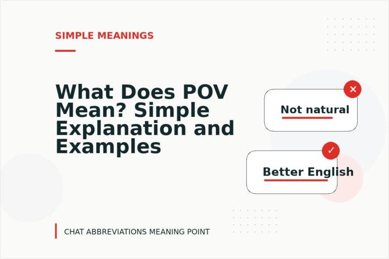 What Does POV Mean? Simple Explanation and Examples What Does POV Mean? Simple Explanation and Examples